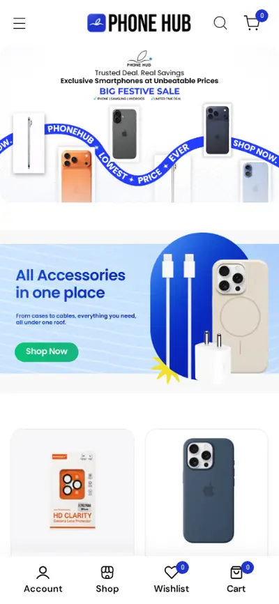 Phone Hub mobile website - Phone Hub – Mobile Ecommerce Store - Subscriptions Community Phone Hub mobile website - Phone Hub – Mobile Ecommerce Store - Subscriptions Community