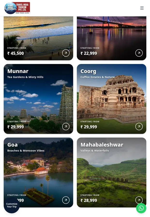 Travel India Tourism tablet website - Travel India Tourism – Travel Booking Website - Subscriptions Community